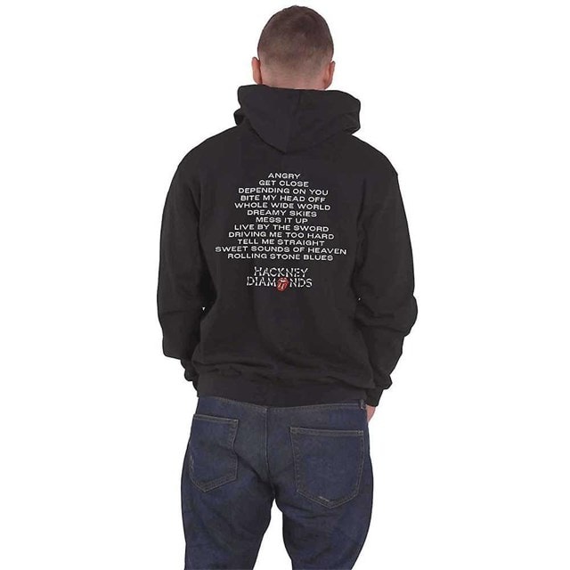 Hackney Diamonds Tracklist Rolling Stones Hoodie (Small) - 3