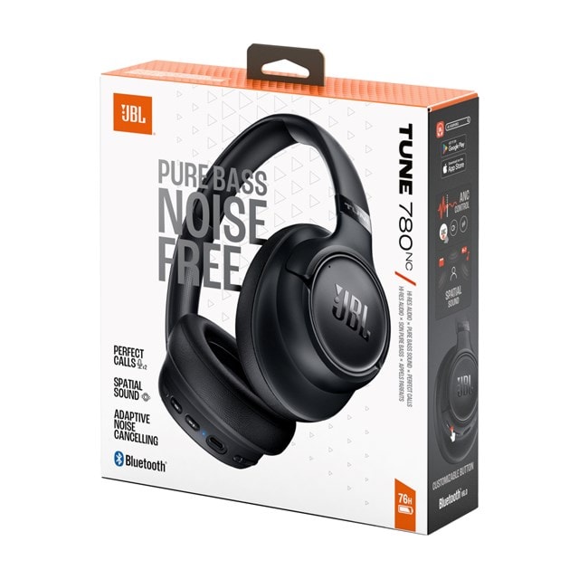 JBL Tune T780NC Black Noise Cancelling Bluetooth Headphones - 8