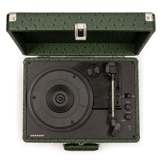 Crosley Cruiser Deluxe Green Ostrich Bluetooth Turntable - 3