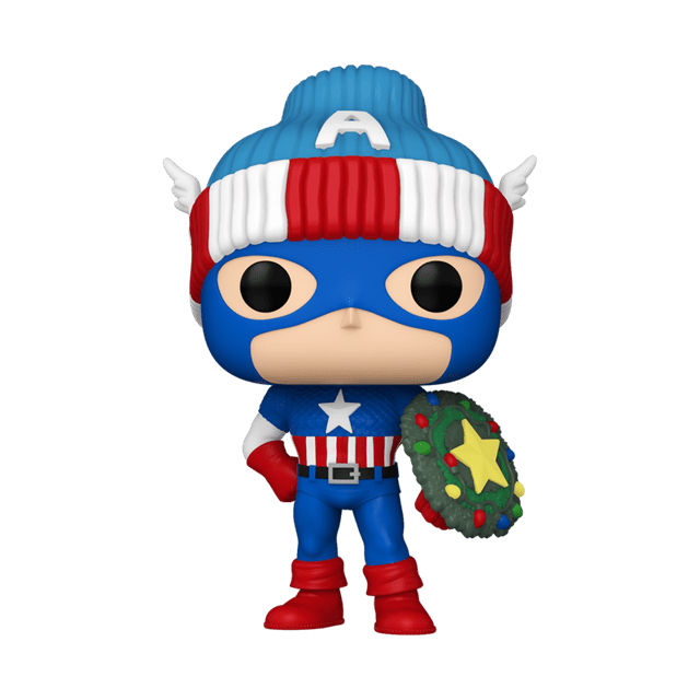 Captain America 1438 Marvel Holiday Funko Pop Vinyl - 1