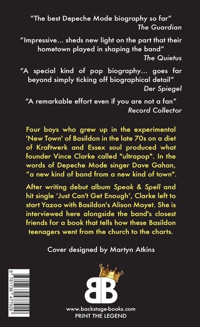 Vince: Depeche Mode Paperback By Simon Spence - 2