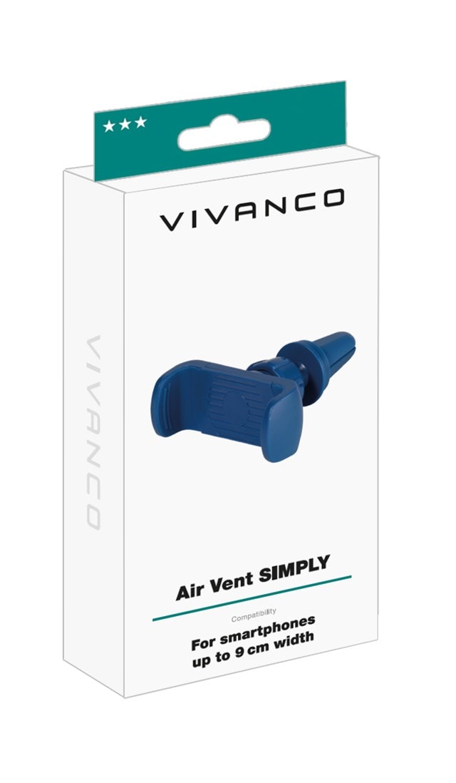 Vivanco Air Vent Blue Car Holder For Smartphones - 4