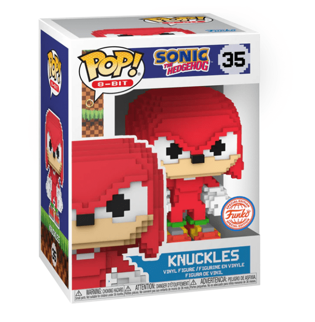 8 Bit Knuckles 35 Sonic The Hedgehog Funko Pop Vinyl - 2