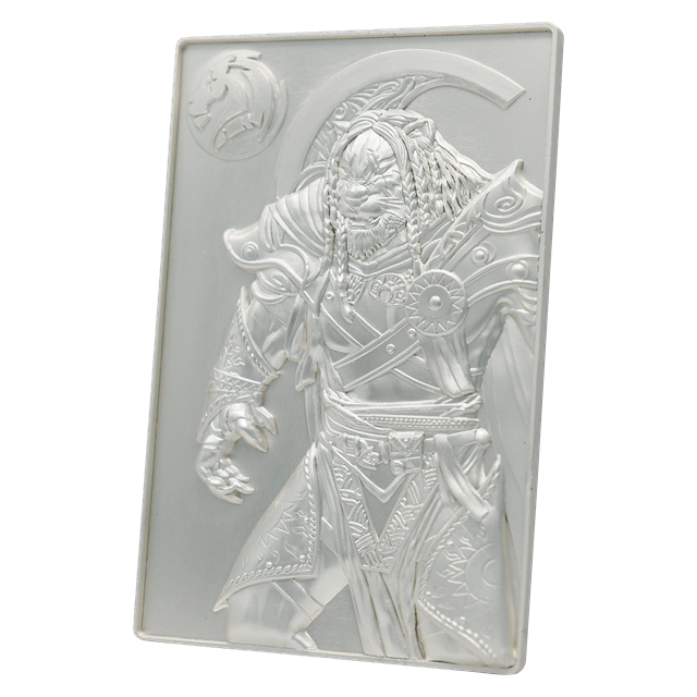 Silver Plated Ajani Goldmane Magic The Gathering Limited Edition Collectible - 7