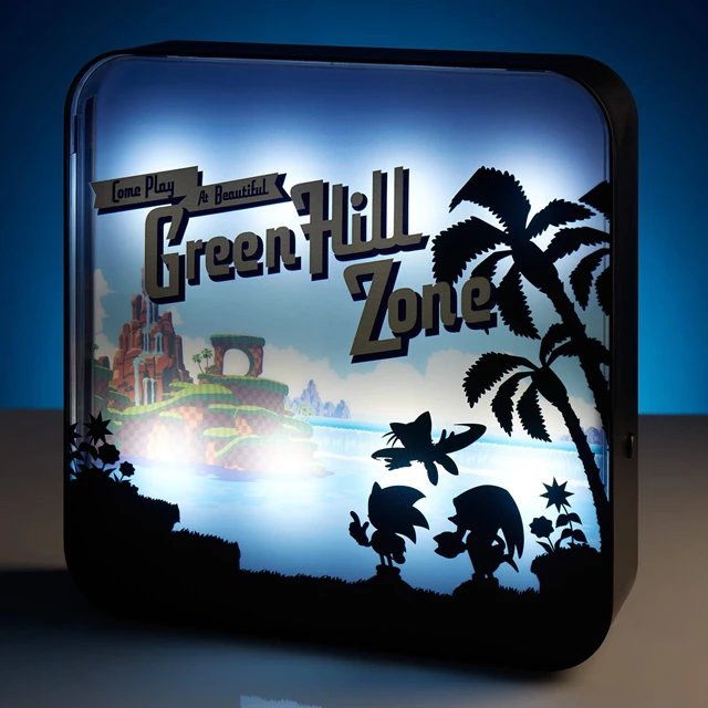 Green Hill Zone Sonic The Hedgehog Acrylic Lamp - 4