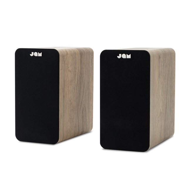 Jam Light Wood Bluetooth Bookshelf Speakers - 2