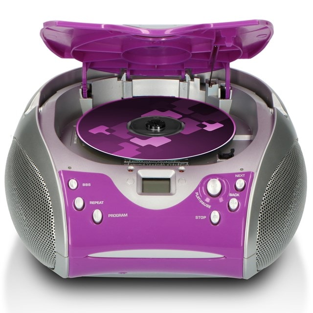 Lenco SCD-24 Purple CD Player with FM Radio - 2