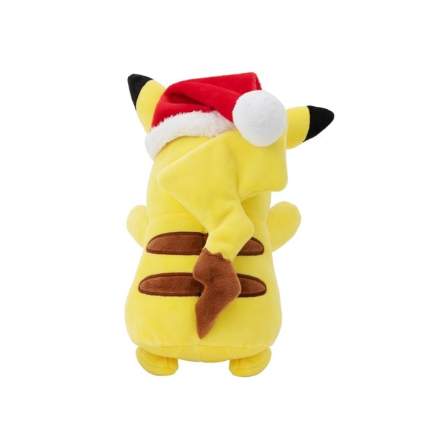 Holiday Pikachu With Santa Hat Pokemon Plush - 4