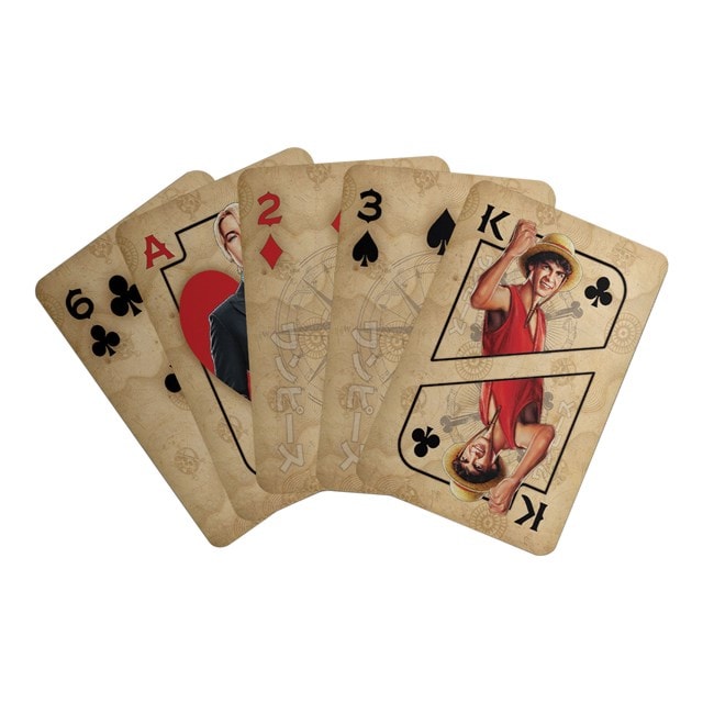 One Piece Live Action Keyring, Pin Badge & Playing Cards Gift Set - 4