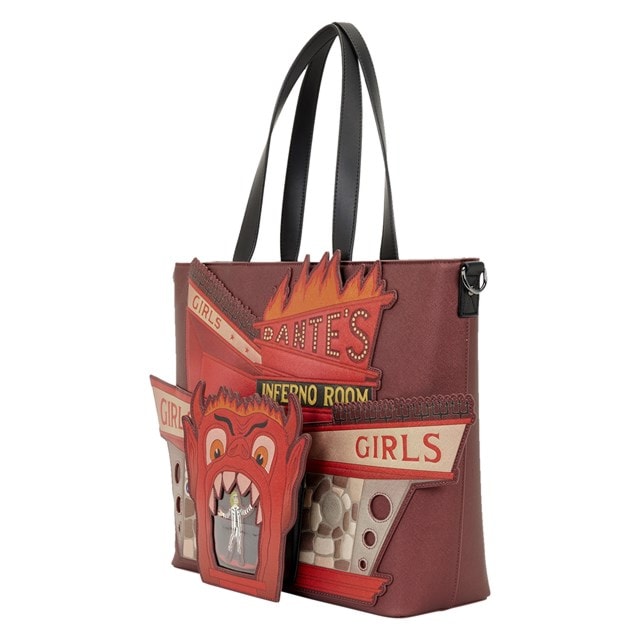 Dante's Inferno Room Beetlejuice Loungefly Tote Bag With Coin Bag - 3