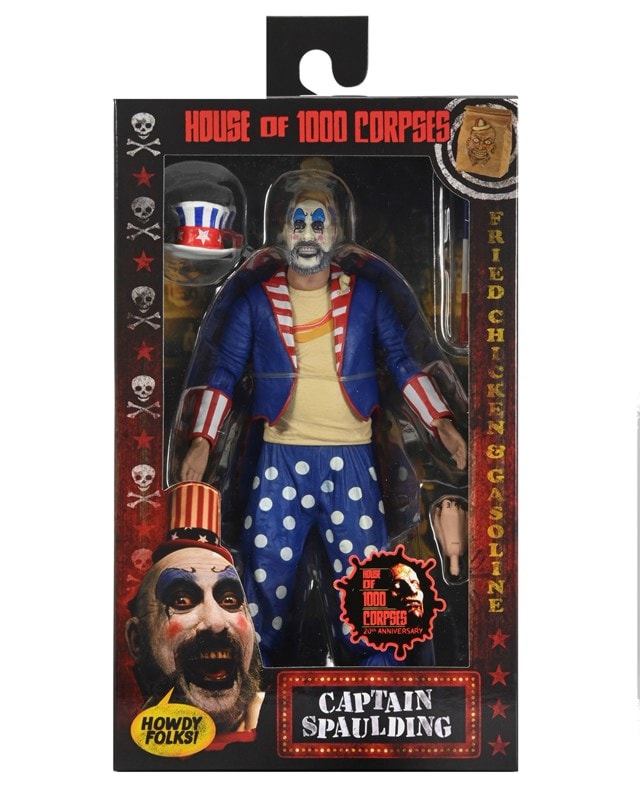 Captain Spaulding Tailcoat 20th Anniversary House Of 1000 Corpses Neca Scale Action Figure - 8