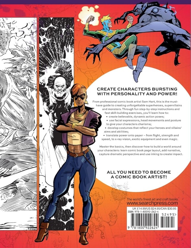 Comic Art Superheroes: Your Master Guide To Drawing Awesome Heroes, Villains And Monsters Paperback - 2