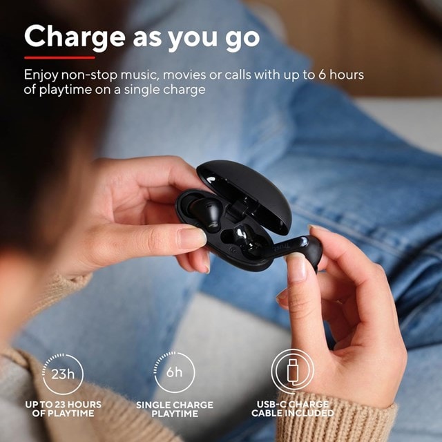 Trust Yavi Black Noise Cancelling True Wireless In-Ear Bluetooth Earphones - 3