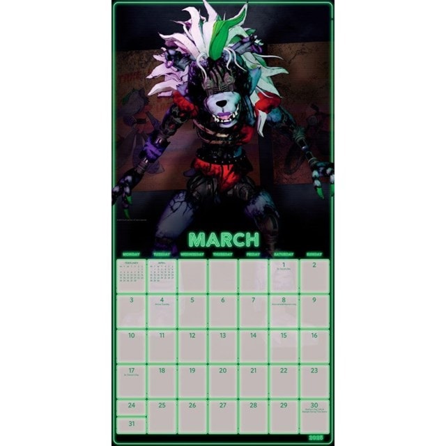 Five Nights At Freddy's FNAF 2025 Square Calendar - 2