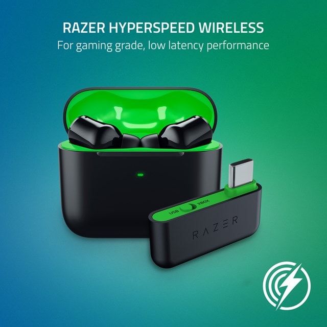 RAZER Hammerhead HyperSpeed Wireless Noise-Cancelling Gaming Earbuds - Xbox/Black - 2