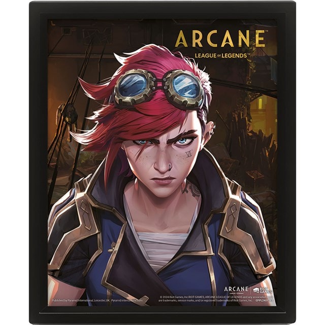 Jinx-Vi Arcane 3D Lenticular Framed Print - 2