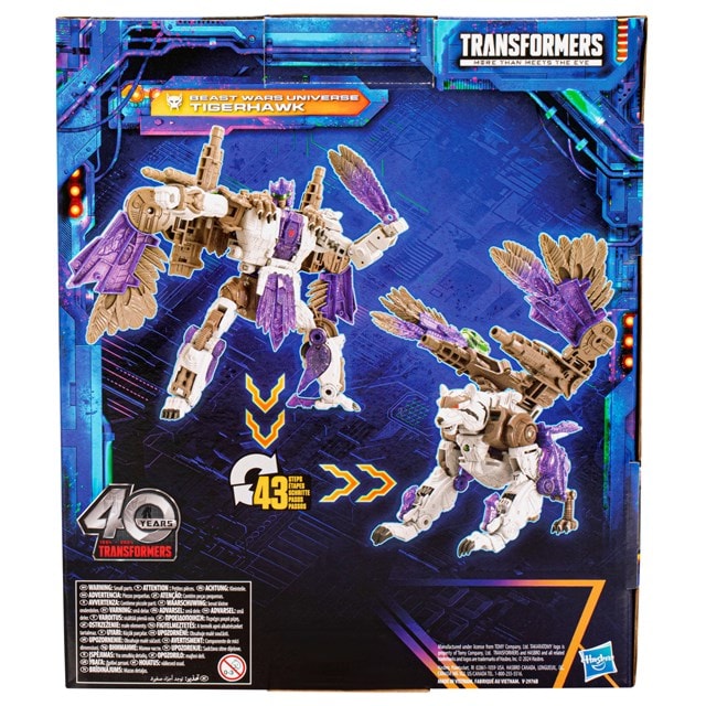 Transformers Legacy United Leader Class Beast Wars Universe Tigerhawk Converting Action Figure - 5