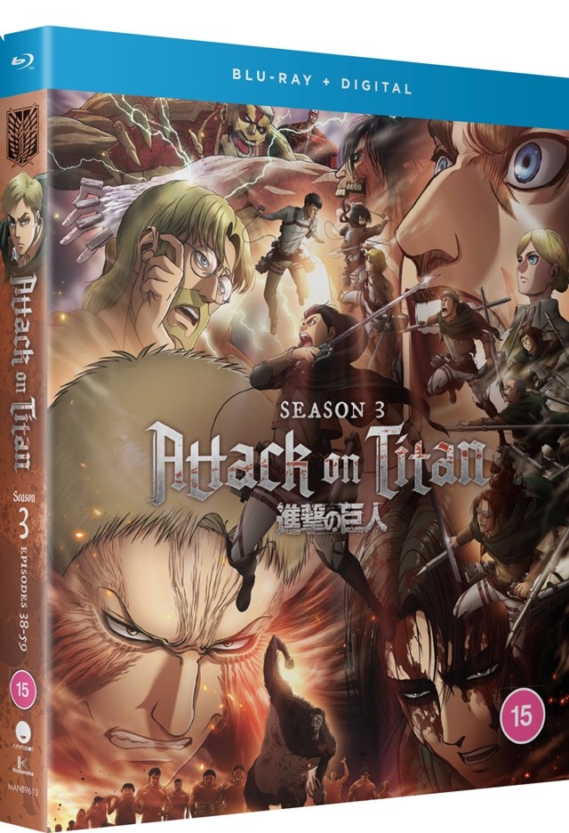 Attack On Titan: Complete Season 3 | Blu-ray Box Set | Free 