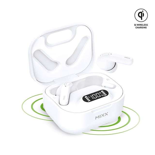 Mixx Audio StreamBuds Mini Charge White True Wireless Bluetooth Earphones - 1