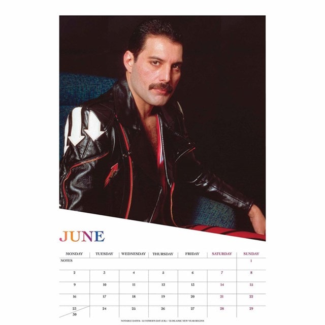 Freddie Mercury 2025 A3 Calendar - 2