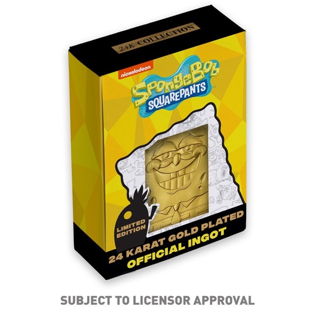 SpongeBob Squarepants: 24k Gold Plated Limited Edition Collectible Ingot - 4