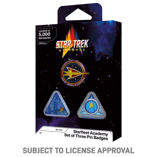 Star Trek Limited Edition Starfleet Academy Set Of Three Pin Badges - 4