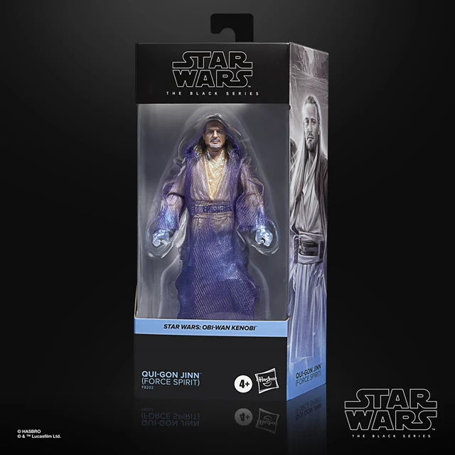 Qui-Gon Jinn Force Spirit Obi-Wan Kenobi Star Wars Black Series Action Figure - 7