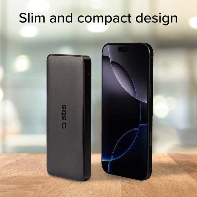 SBS 10W Black 10000mAh Power Bank - 8