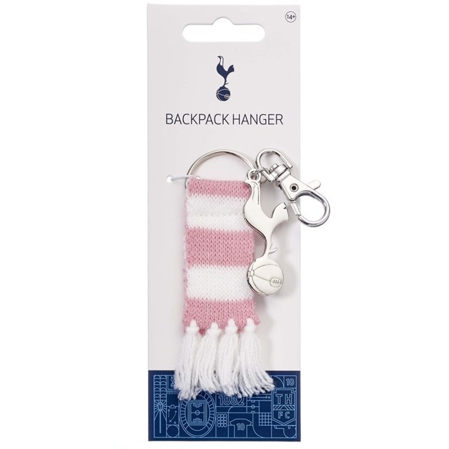 Tottenham Hotspur FC Pink Striped Scarf Keyring - 2