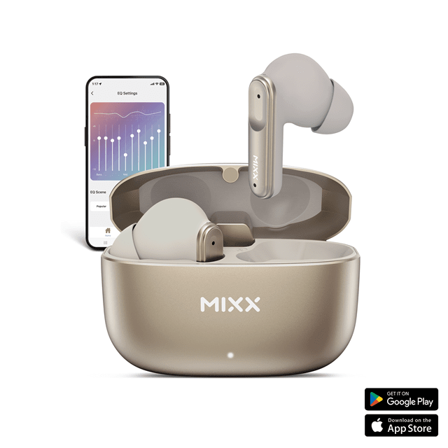 Mixx Audio Streambuds Custom 3 Champagne Gold True Wireless Bluetooth Earphones W/Clear Voice - 5