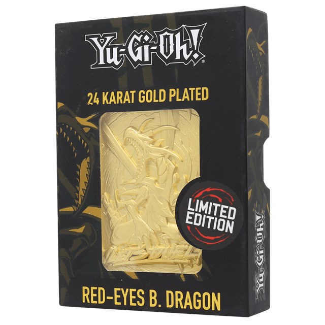 Red Eyes B. Dragon Yu-Gi-Oh! Limited Edition 24K Gold Plated Collectible - 4