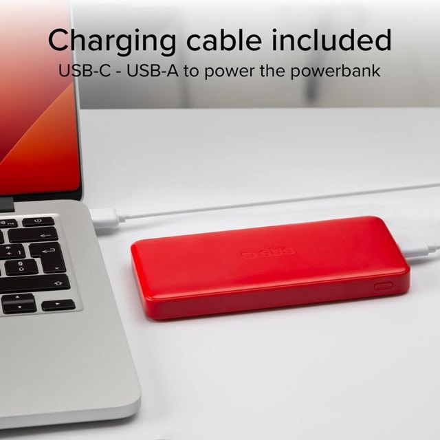 SBS 10W Red 10000mAh Power Bank - 7