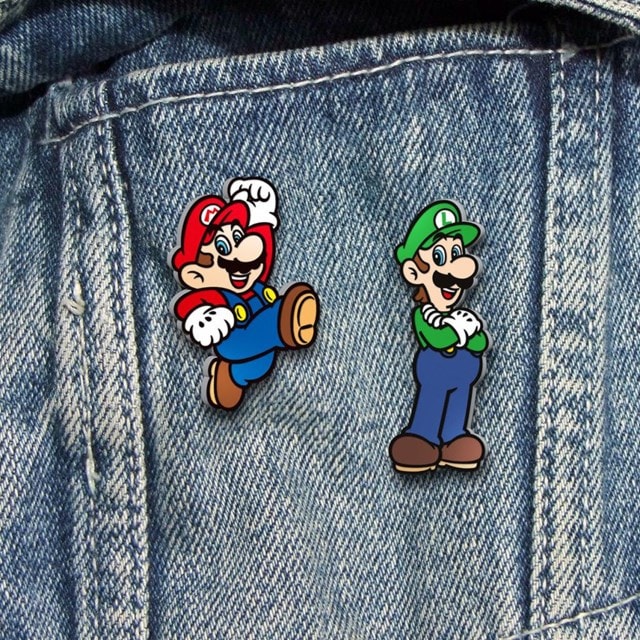 Super Mario Bros Set Of 2 Pin Badges - 2