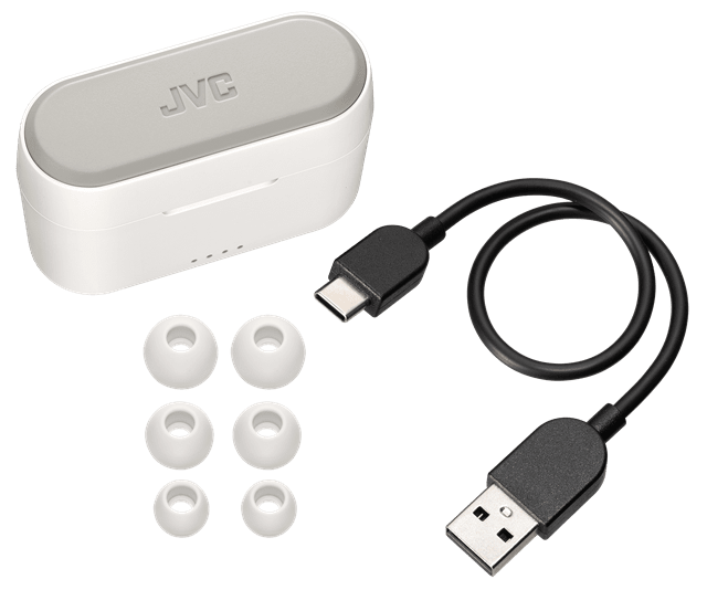 JVC HA-A9T White True Wireless Bluetooth Earphones - 3