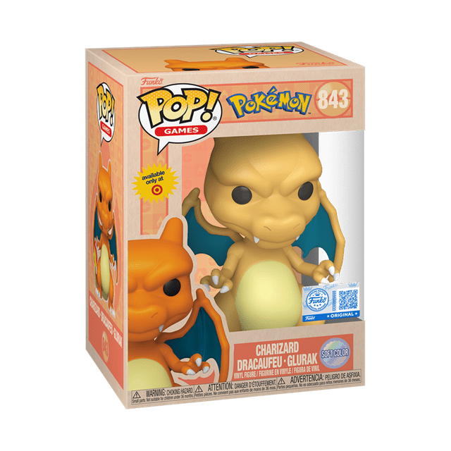 Charizard Soft Color 843 Pokemon Limited Edition Funko Pop Vinyl - 2