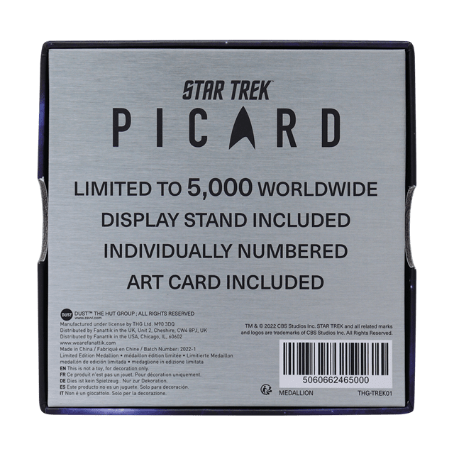 Star Trek Picard Family Crest Limited Edition Collectible Medallion - 6