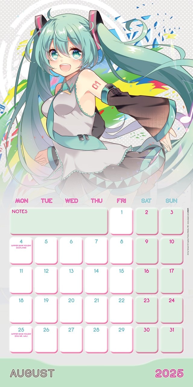 Hatsune Miku 2025 Square Calendar - 3