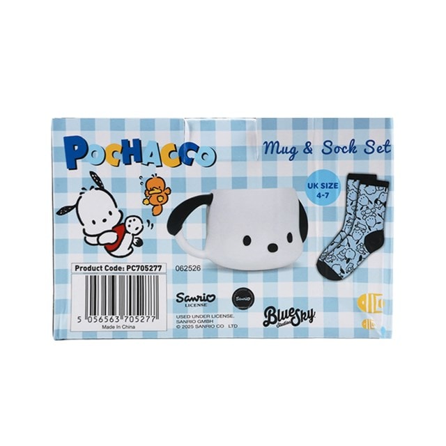 Pochacco Sanrio 3D Mug & Sock Set - 3