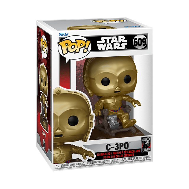 C3P0 In Chair (609) Return Of The Jedi 40th Anniversary Star Wars Pop Vinyl - 2