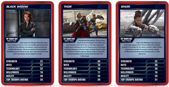Marvel Cinematic Universe Volume 1 Top Trumps Specials - 2