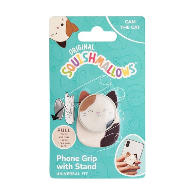 Lazerbuilt Squishmallows Cam the Cat Universal Phone Grip & Stand - 1