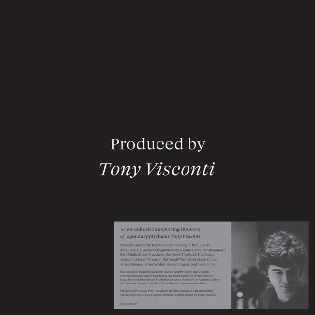 Produced By Tony Visconti - Limited Signed Edition - 2
