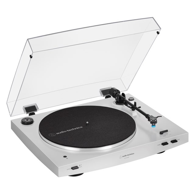 Audio Technica AT-LP3XBT White Fully Automatic Belt-Drive Bluetooth Turntable - 7