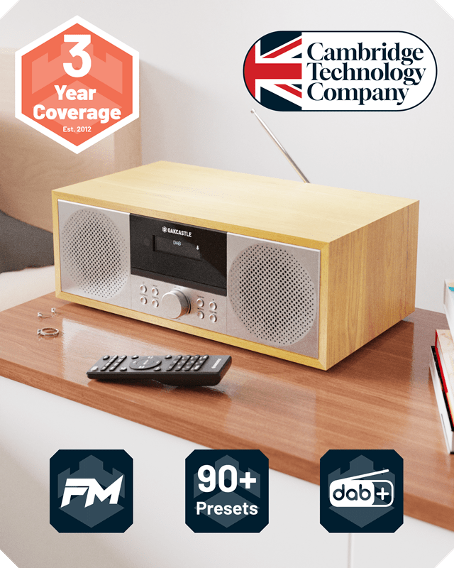 Majority Dab500 Oak Bluetooth Cd Player With Dab/Fm Radio - 3