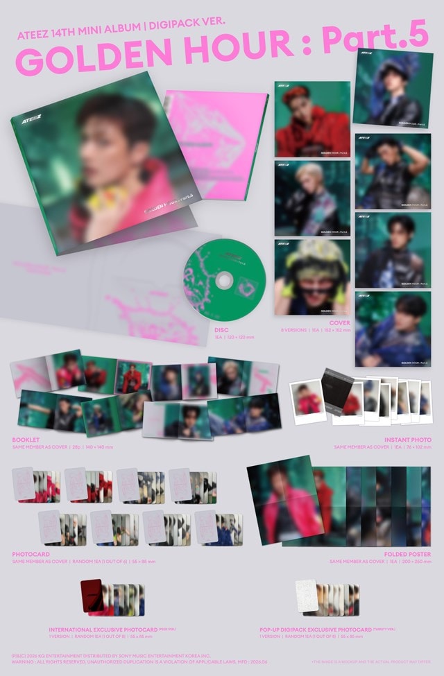 ATEEZ - GOLDEN HOUR: Part.5 - POP-UP Exclusive (DIGIPAK Ver.) - 2