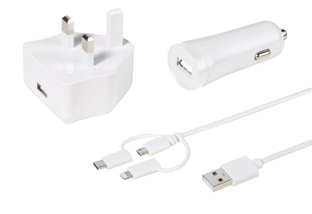 Vivanco Charging Kit (USB Plug, Multicable & Car Charger) - 1