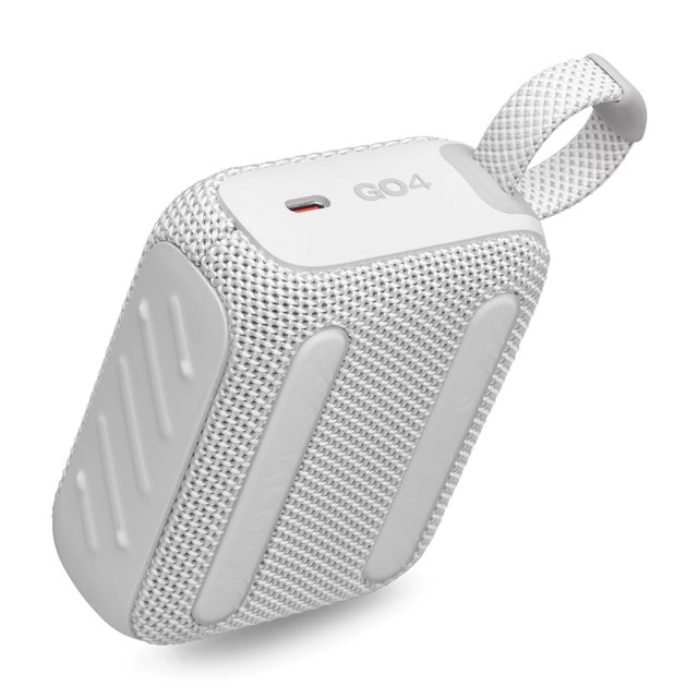 JBL Go 4 White Bluetooth Speaker - 9