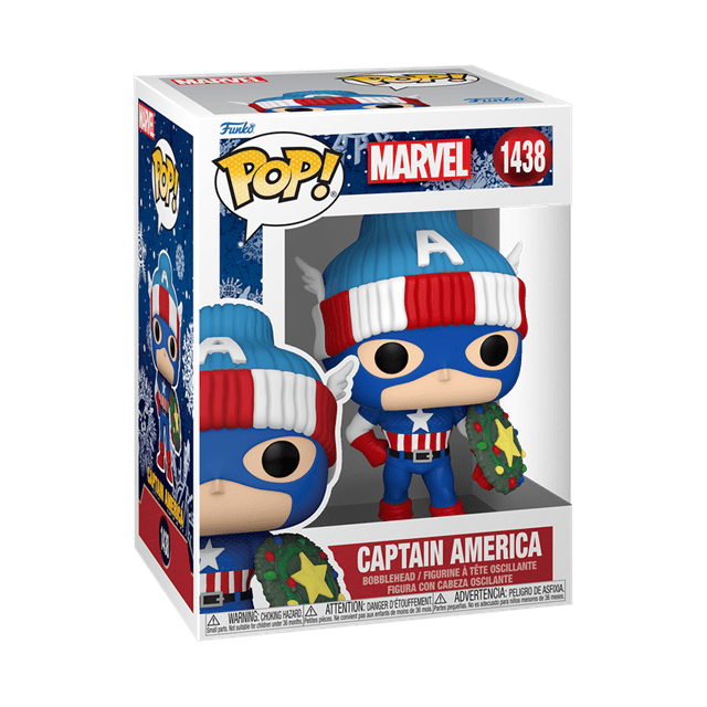 Captain America 1438 Marvel Holiday Funko Pop Vinyl - 2