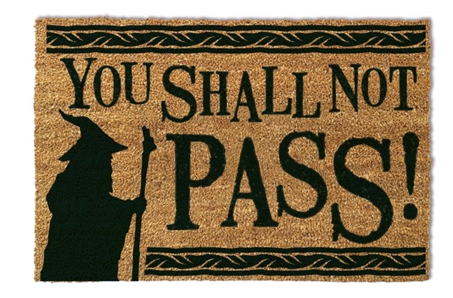 Lord Of The Rings You Shall Not Pass Door Mat - 1