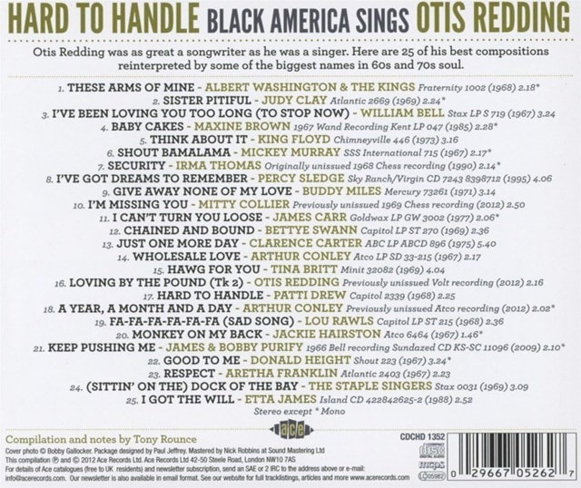 Hard to Handle: Black America Sings Otis Redding - 1